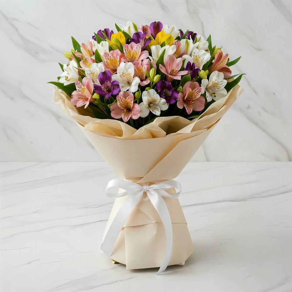 Букет цветов из: Альстромерии в Северка