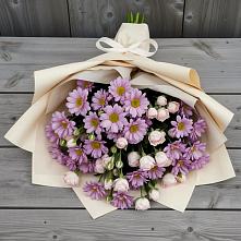 Букет цветов из:  Розы и Хризантемы в Северка