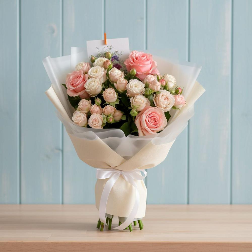 Букет цветов из: Розы в Северка