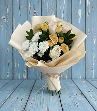 Букет цветов из:  Розы и Хризантемы в Северка