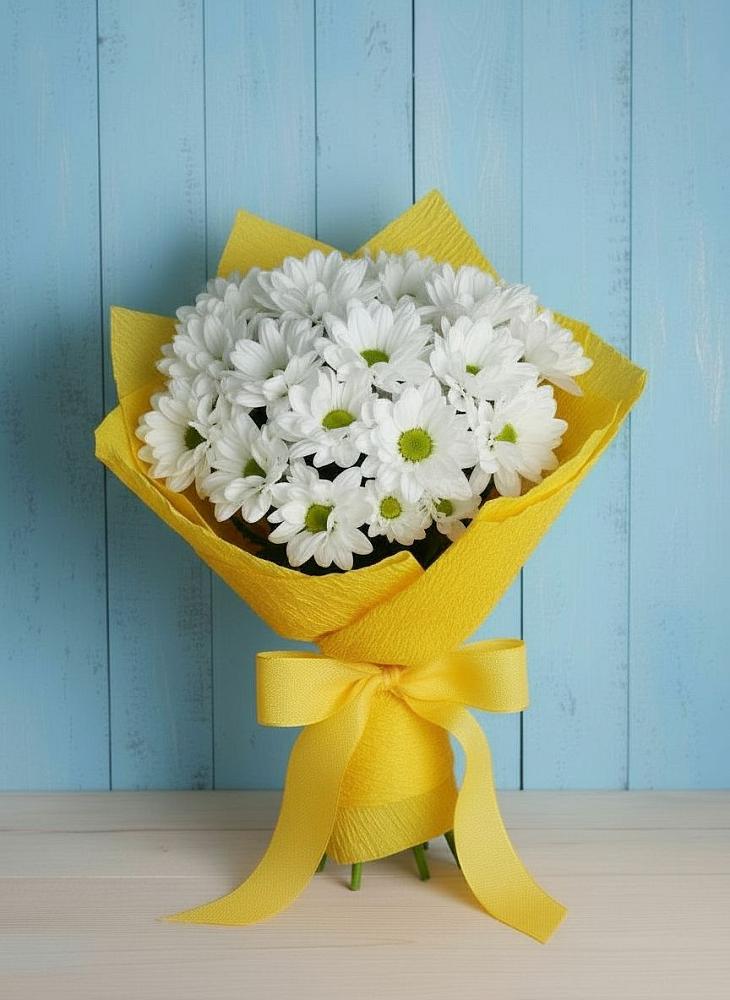 Букет цветов из: Хризантемы в Северка