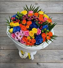 Букет цветов из:  Розы и Хризантемы в Северка
