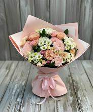 Букет цветов из:  Гвоздики, Розы и Хризантемы #REPLACE_PRED# Северка