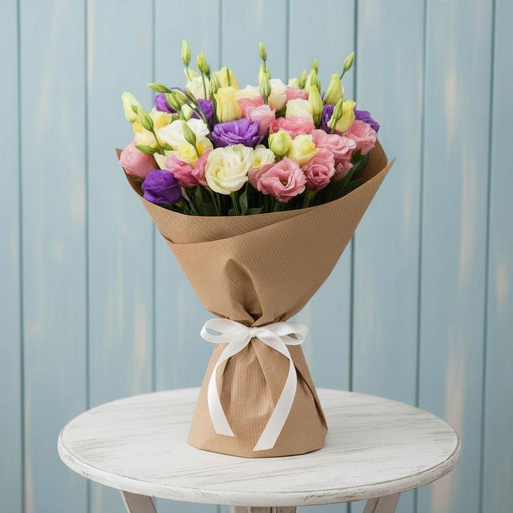 Букет цветов из: Лизиантусы в Северка