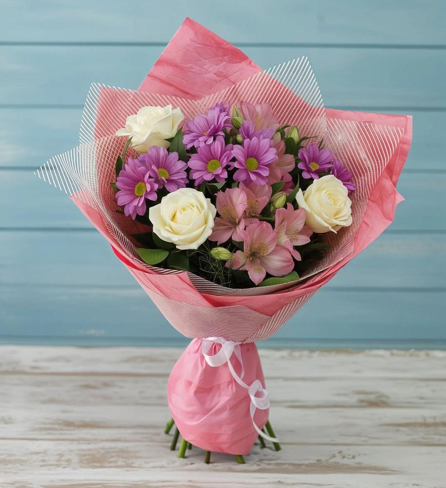 Букет цветов из: Герберы в Северка