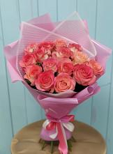 Букет 15 Розовых роз Равель в Северка