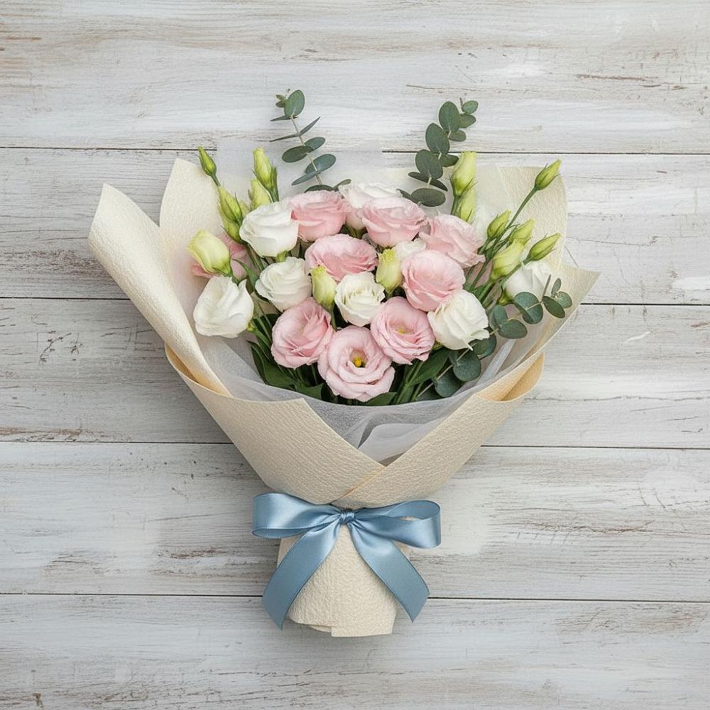 Букет цветов из: Лизиантусы в Северка